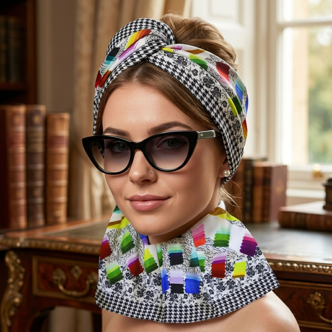 Abstract Glass Pattern Scarf